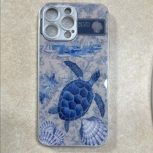 BLVD Blue and Silver Artistic Phone Cover